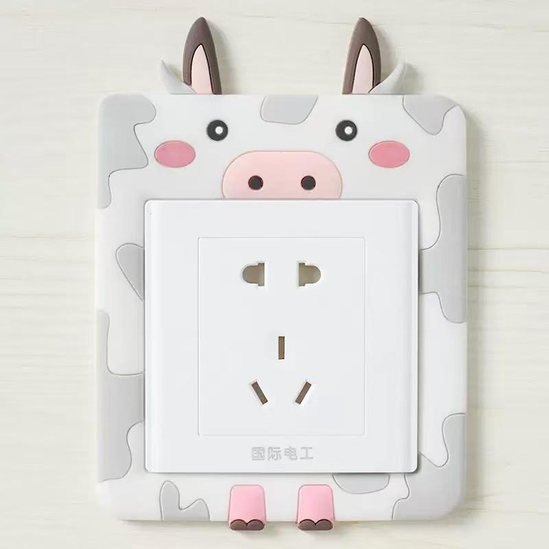 Switch Sticker 3D Cactus Protective Cover for Night Switch Socket Home Decoration Wall Sticker