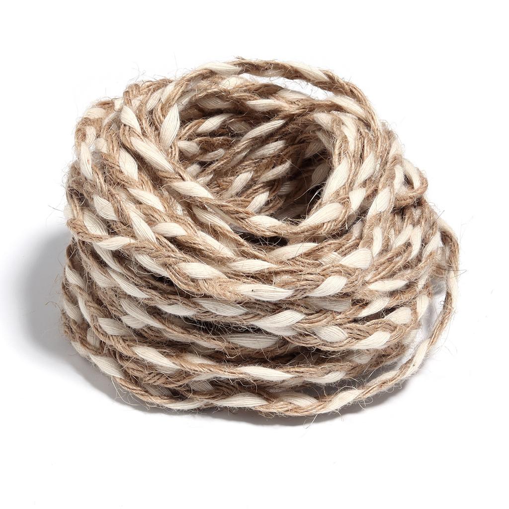3-żyłowy jutowy warkocz Sznur konopny dekoracyjny Dodatki odzieżowe Akcesoria dekoracyjne Opakowanie pudełka prezentowego Rzemiosło Tkactwo