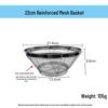 Diruien 22cm Commercial Reinforced Mesh Draining Basket
