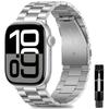 Stainless Steel Replaceable Strap Wristband For Apple Watch Band S10 46mm 42mm 38/40/41/44/45/49mm For Apple Watch Ultra 9 8 7 6 5 4 3 2 1 SE Band