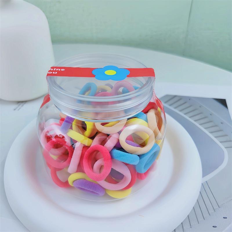 Cute Candy Color Hair Ties for Girls - Non-Damaging Rubber Bands & Towel Rings