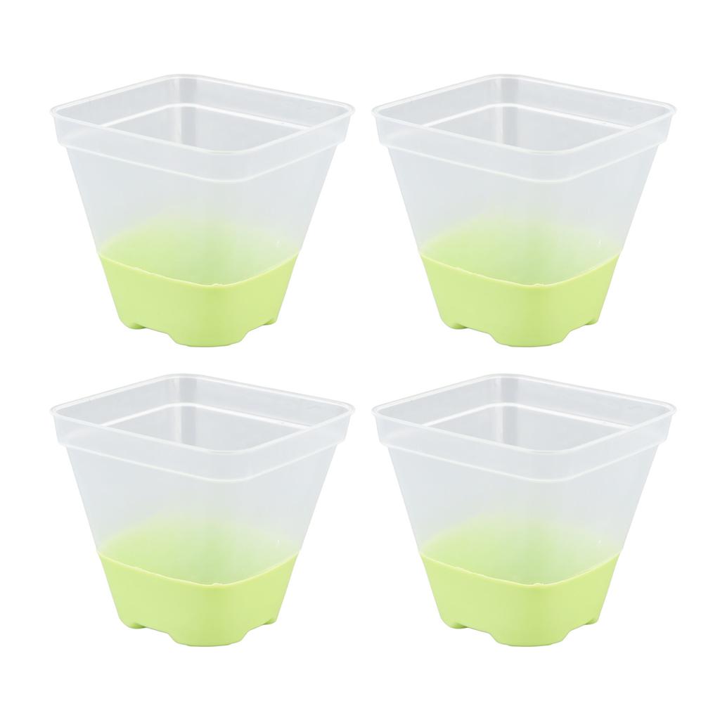 12 Stück Wiederverwendbarer Plastik-Anzuchttopf mit 12 Etiketten Drainagelöchern Weicher Silikonboden Blumenanzucht