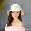 Hat Women's New Fashion Sun Hat Summer Folding Pearl Flower Sun Hat Sun Protection UV Protection Bucket Hat