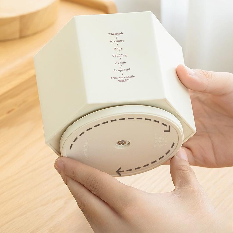 Rotating Large Capacity High-value Storage Pen Holder, Simple Desktop Office Dormitory Storage Box