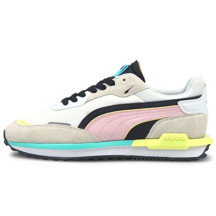

Puma City Rider White Teal Rose Unisex Sneakers 382044-05 35.5