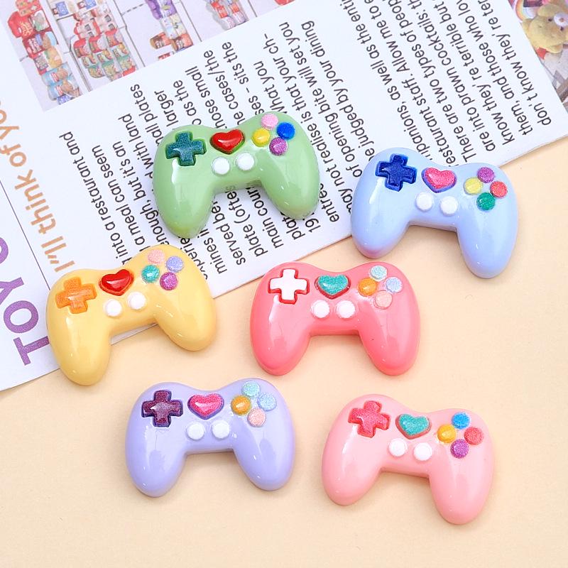Multicolor Cartoon Game Controller Hair Clip Resin Accessories for DIY Jewelry & Crocs Charms