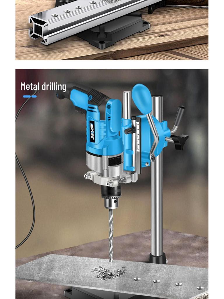 Compact Multi-Functional Electric Drill Stand for Industrial & Home Use