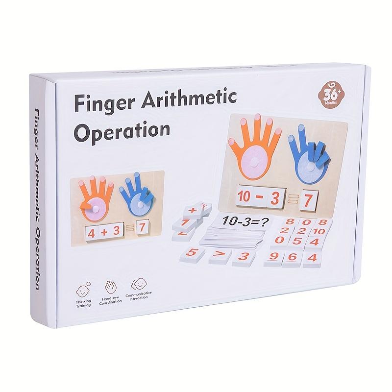 Wooden Finger Counting Board Interactive Math Toy For Toddlers Sensory Number Recognition Fine Motor Skills Arithmetic