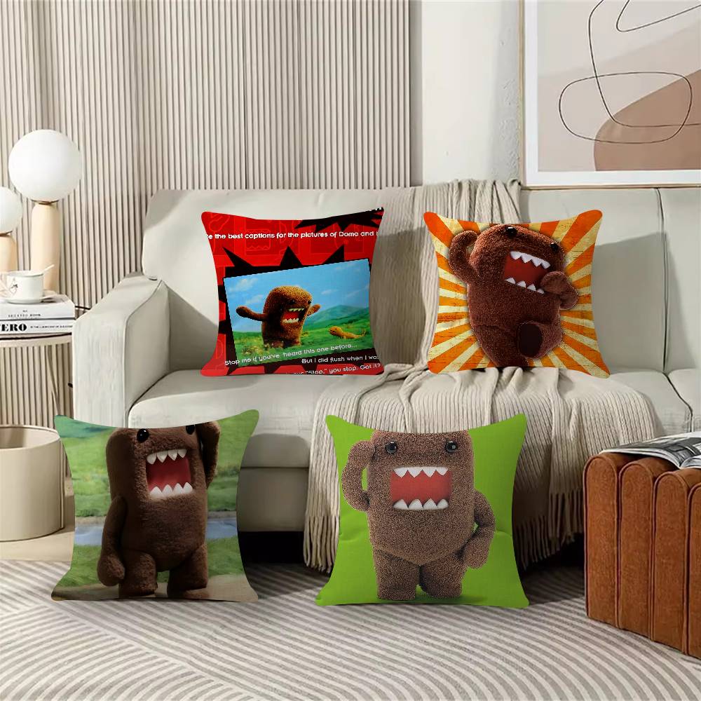 Cute DomoKun Classic Movie Pillow Cushion Cover Pillowcase Living Room Sofa Home Decor Customized