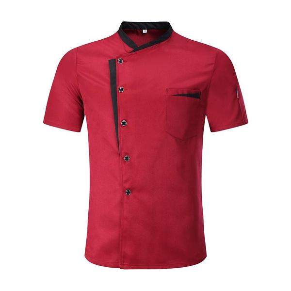 Unisex Chef Jacket Mens Chef Jacket Restaurant Kitchen Chef Uniform Restaurant Hotel Kitchen Cooking Clothes Catering Chef Shirt