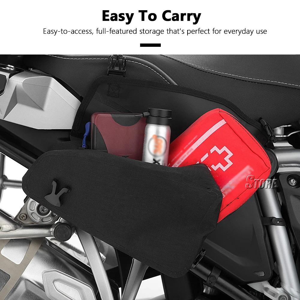 Motorcycle Side Frame Crash Bag Storage Package Bags Waterproof For BMW F750GS F850GS Adventure R1200GS LC ADV R1250GS R1250 GS