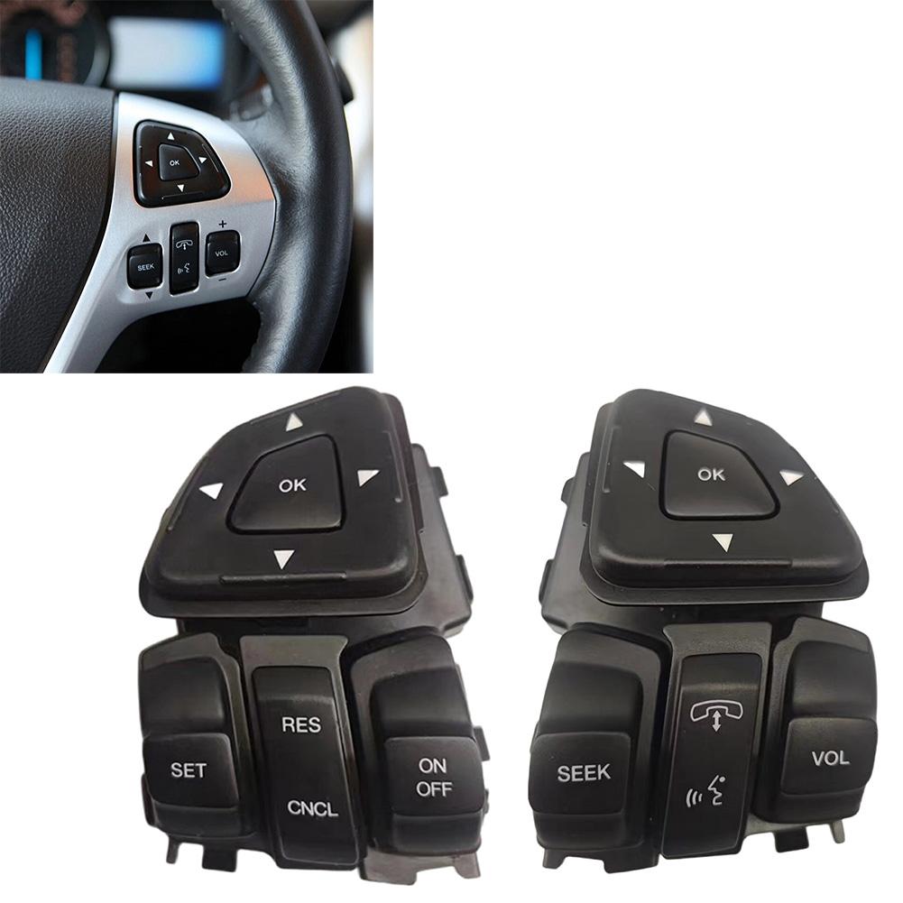 Cruise Control Switch Pair for Ford Steering Wheel Radio Speed Control 2011 to 2019 OEM BT4T9E740AFW BT4T9E740CFW
