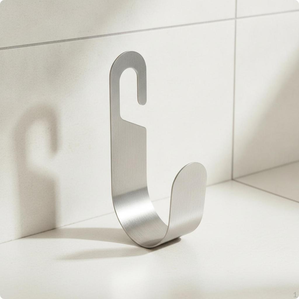 Hose Storage Hook Stainless Steel Faucet Brushed Silver for