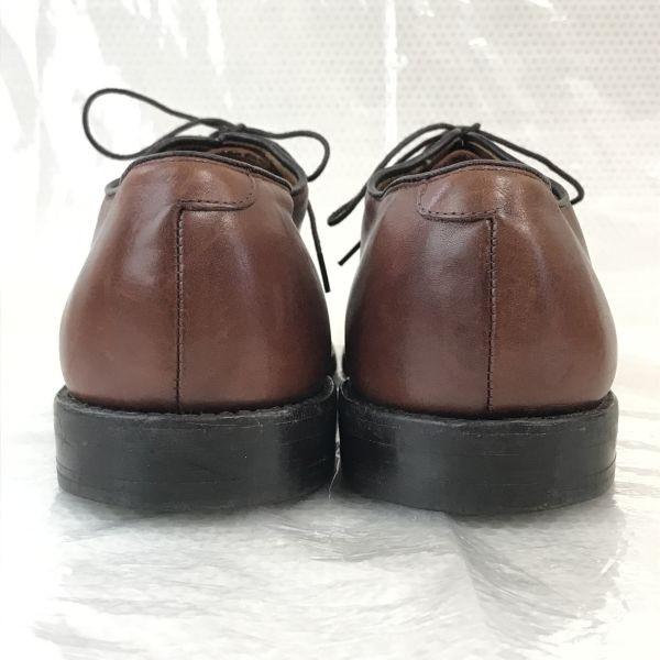 Vintage 80s-90s Allen Edmonds Byron Goodyear Welted Leather Punched Cap Toe Shoes Size 10.5D 28.0-28.5cm Brown(USED)