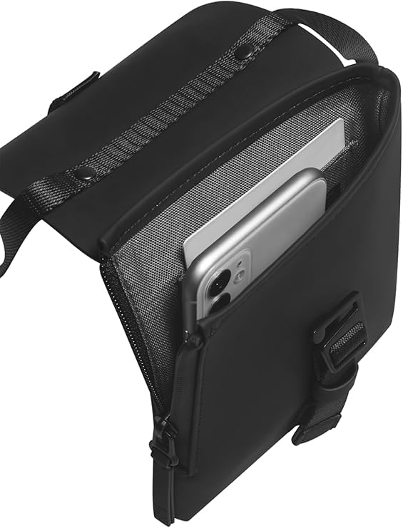 GASTON LUGA Splash Mini Umhängetasche (Schwarz) - Leicht, wasserdicht und perfekt als Umhängetasche, Schultertasche oder Messenger Bag.