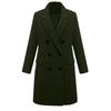 2023 Women's Double-Breasted Woolen Mid-Length Coat - Bestseller