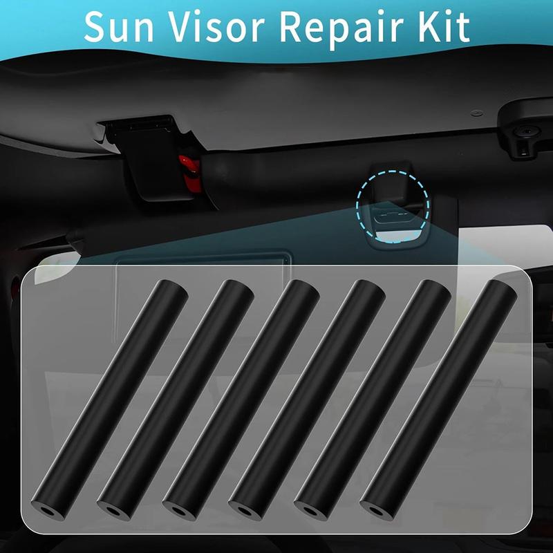 For Jeep For Wrangler JK 2007-17 Car Sun Visor Repair Tube Kit Driver&Passenger Sun Visor Repair Tube Car Interior Parts