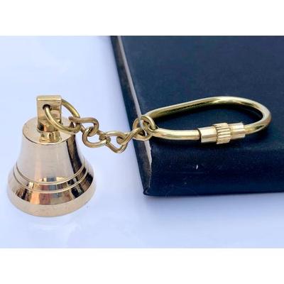 Antique Nautical Brass Keychain  Working Bell Design  Perfect Gift with Real Sound!