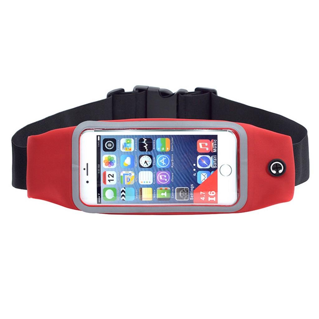 Sports Waist Bags With Belt Zipper Case For Mobile Phone Pouch Edge