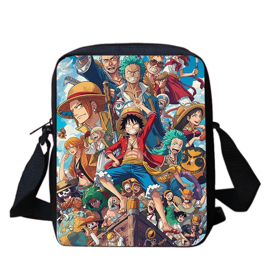 One Piece Crossbody Bag, Lightweight Adjustable Casual Shoulder Bag for Boys and Girls Age 6-10, Unisex Kids School Sling Bag
