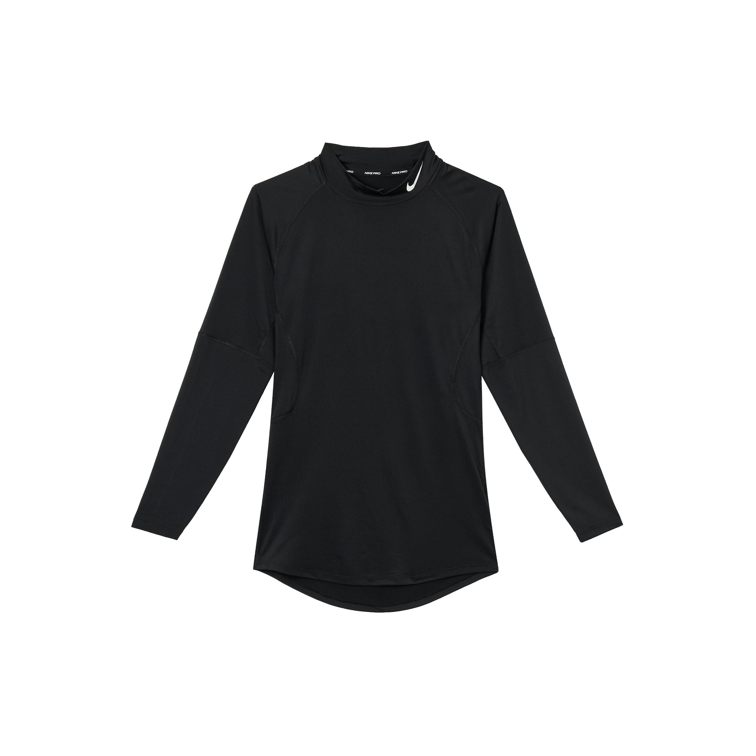 Nike Pro Dri-FIT Fitness Mock-Neck Long T-Shirt  Black  Men s FB7909-010 XXL