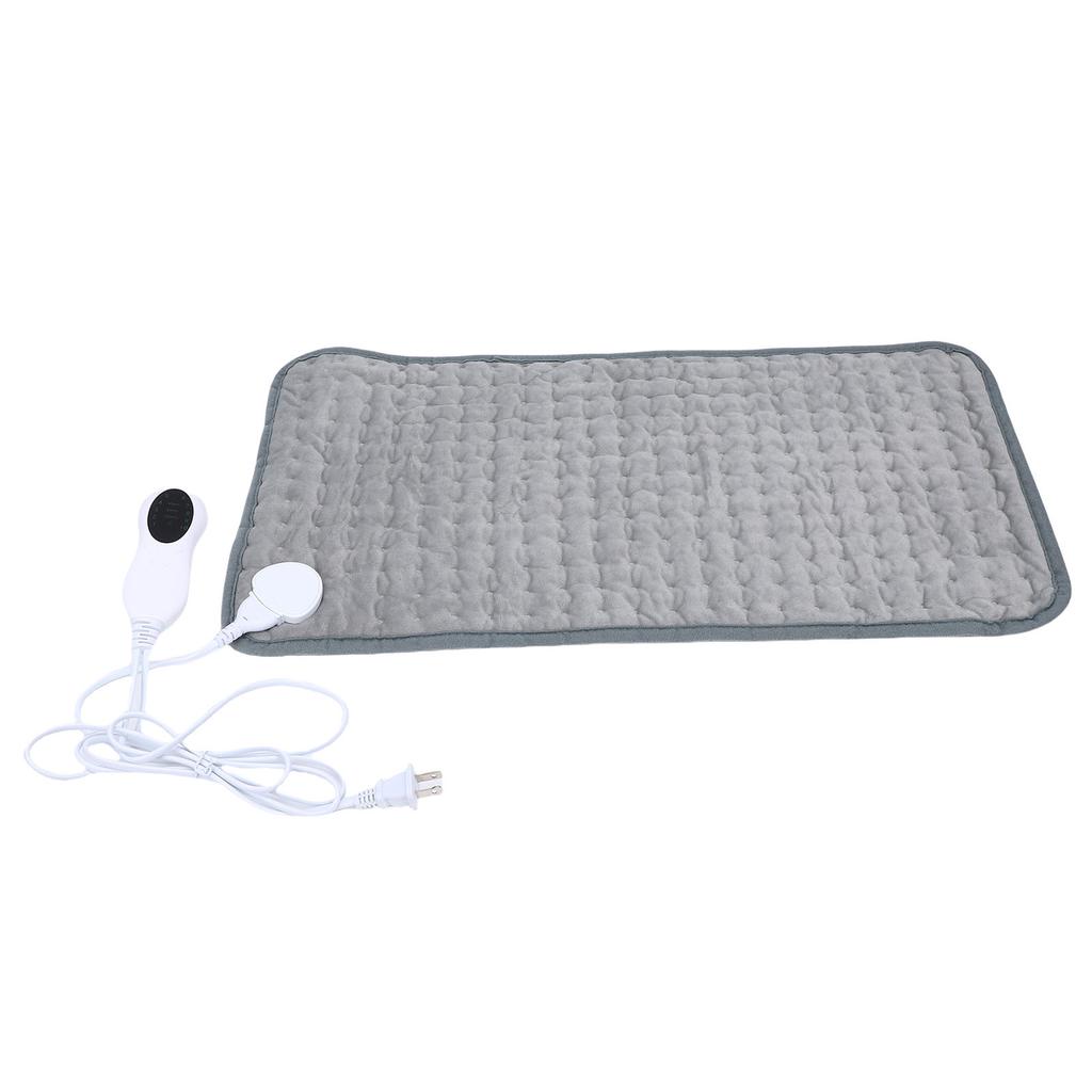 Värmedyna 10 Värmeinställningar Mjuk Flanell Bärbar Elektrisk Värmedyna för Mage Midja 30x60cm 75W