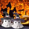 Resin Crafts Halloween Ghost Figurine White Halloween Ornaments Hat Ghost Statue  Haunted House