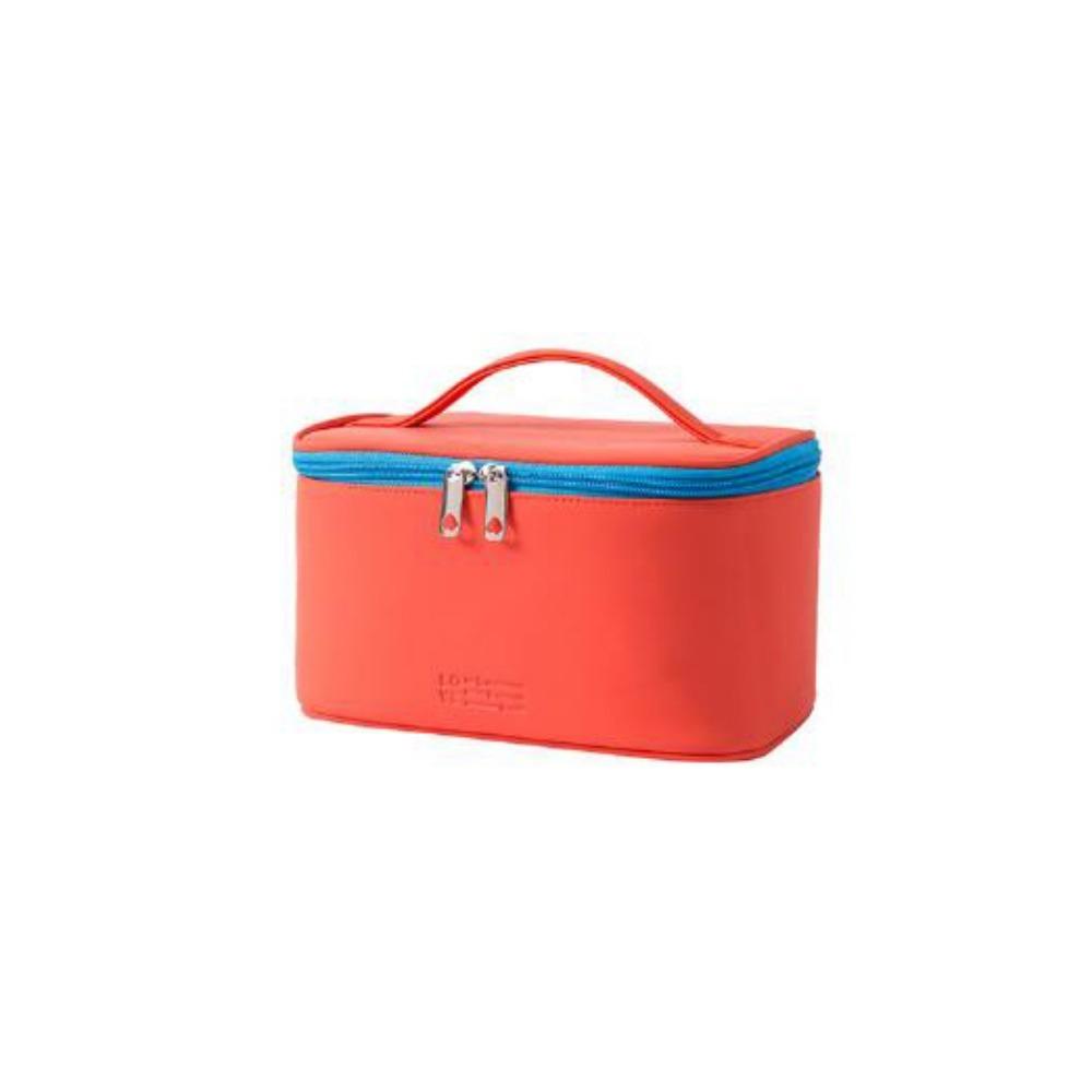 New Portable PU Makeup Bag Waterproof 5 Colors Travel Cosmetics Holder Multifunctional Women's Grooming Bag