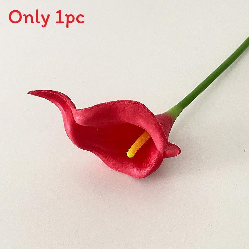 Mini Calla Lily Artificial Flowers For Wedding Decor Home Office Props Photography