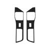 2Pcs Carbon Fiber Interior Rear Door Control Cover Trim For Ford Explorer