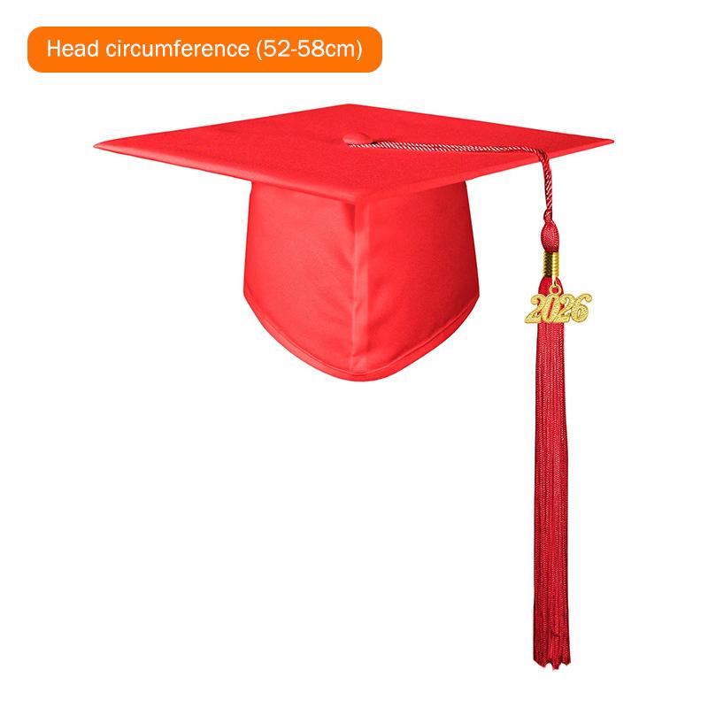 2026 Graduation Cap Headwear With Tassel For High School & Bachelor Degree Cap Unisex Graduation Dress Ceremony Hat Master
