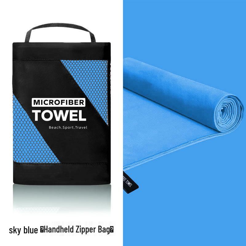 

Quick-Drying Microfiber Sports Towel - Absorbent, Double-Sided, Plush Gym Towel 38x38cm небо синє кольору