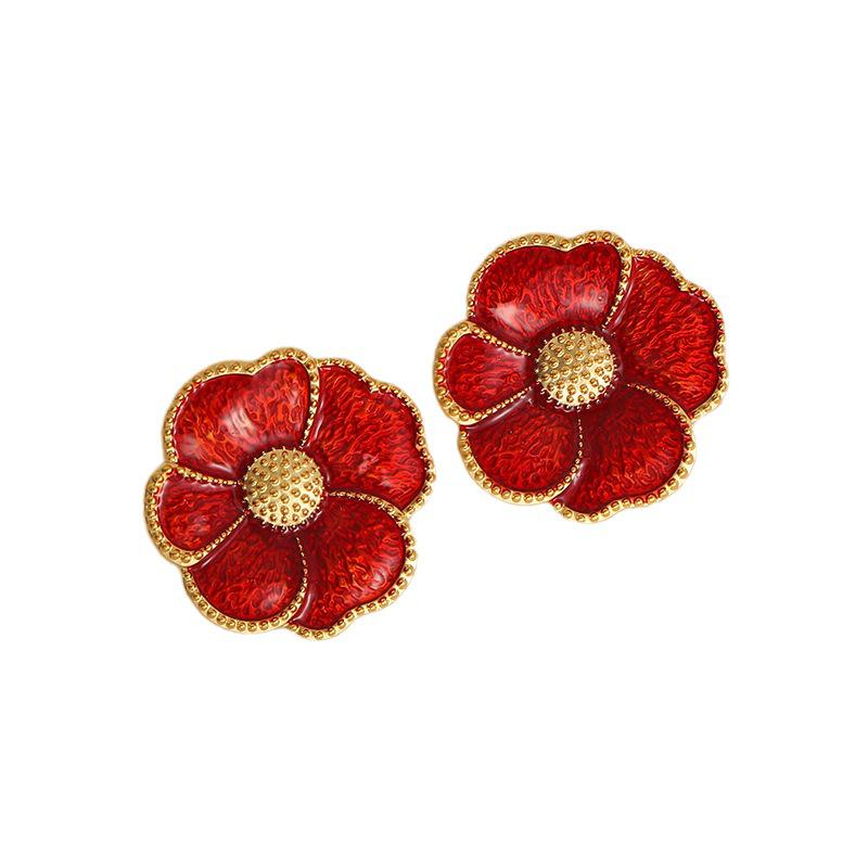 Vintage Silberne Nadel Retro Hängeohrringe - Hofstil, Leichter Luxus, High-End Design für Frauen