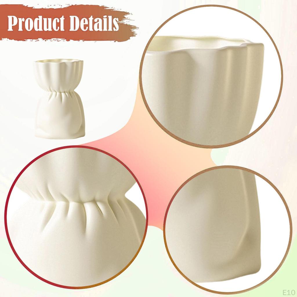 Decorative Vase Modern Ornament Aesthetic Minimalist Plant Pot for Home Entryway Indoor Wedding