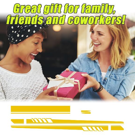 5 PCS Car Hood Stripe Sticker, Vinyl Modified Rearview Mirror Decals, Racing Sports Auto Body Side Sticker Decoration, Universal Exterior Stickers