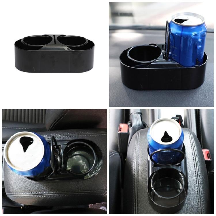 Universal Car Cup Holder Drinks Holders Double Hole Automotive Mount Holder