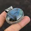 Labradorite Pendant Gemstone Pendant 925 Sterling Silver Pendant Oval Labradorite Jewelry Handmade Vintage Pendant Perfect Gifts For Mom