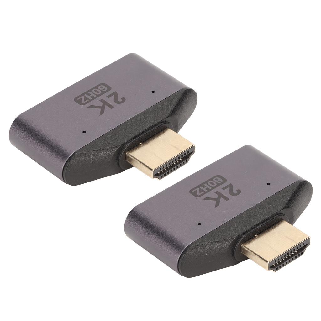HD Multimedia Interface 1 to 2 Adapter Male to Dual Female 2K 60Hz Video Splitter with Indicator Light 2pcs