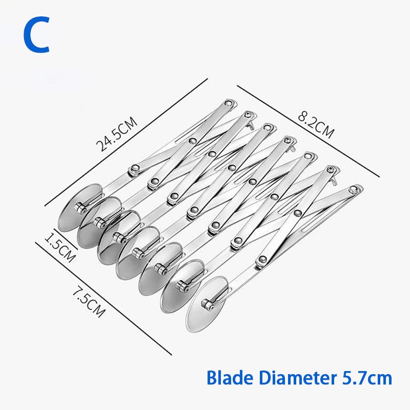 3/5/7 Radschneider Teigteiler Teigmesser Flexible Roller Blade Pizza Gebäckschäler Edelstahl Backform Werkzeug