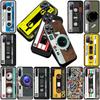Phone Cover for Samsung Galaxy S22 S21 S20 FE Ultra Plus A07 A17 A15 A16 A25 A57 A37 Case  Retro Camera Vintage Cassette Tape
