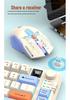Dazzling Silver Fox K920 Wireless Bluetooth Keyboard & Mouse Set with Color-blocking, Luminous Design & Knob Display for Gaming & Office.
