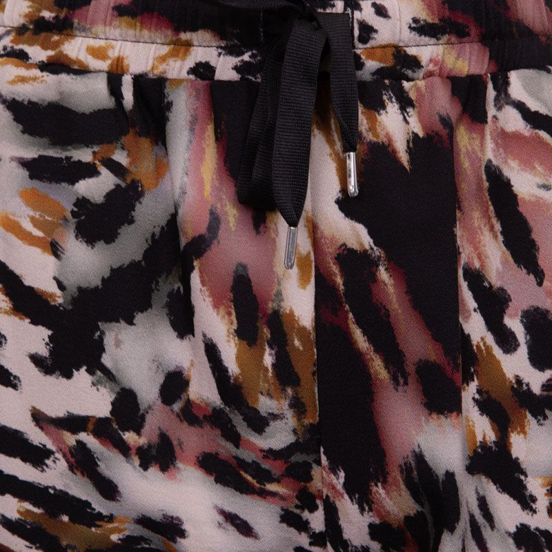 Pantalon carotte imprimé avec bandes noires Femme IMPERIAL