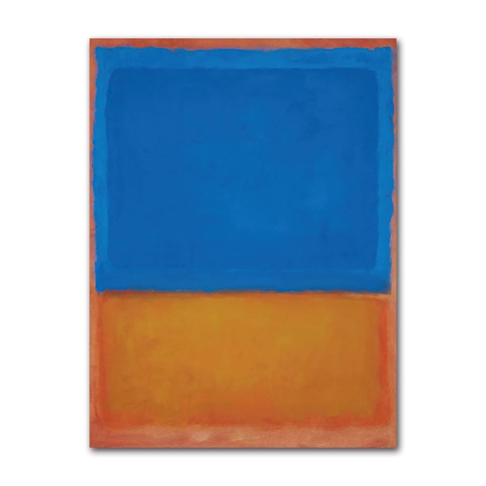 Famoso Poster di Opera d'Arte Astratta Colorata di Mark Rothko Pittura su Tela Arte Moderna da Parete Per Galleria Soggiorno Decorazione Casa