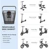 Schnell lösbarer vorderer Fahrradkorb für Rollerkorb mit Griff Fahrradkörbe mit festem Halter für Falträder E-Scooter