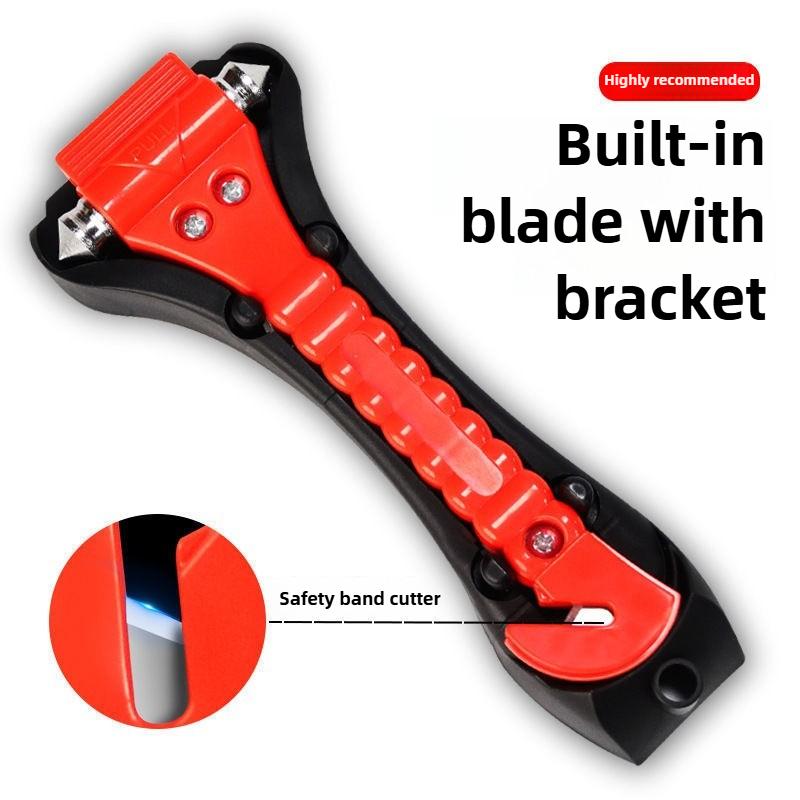 Car Window Breaker Basics Survival Safety Hammer 2-in-1 Seat Belt Cutter Window Hammer Escape Tools Emergency Accessories