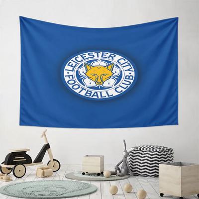 Leicester City FC Fox Logo Tapestry Pattern Wall Hanging Tapestry Decorative Tapestry Home Decor for Bedroom and Living Room