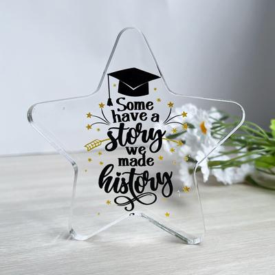Pentagramm Klar Acryl Erntedankgeschenk für Familie und Freunde Bastelarbeiten Ornamente