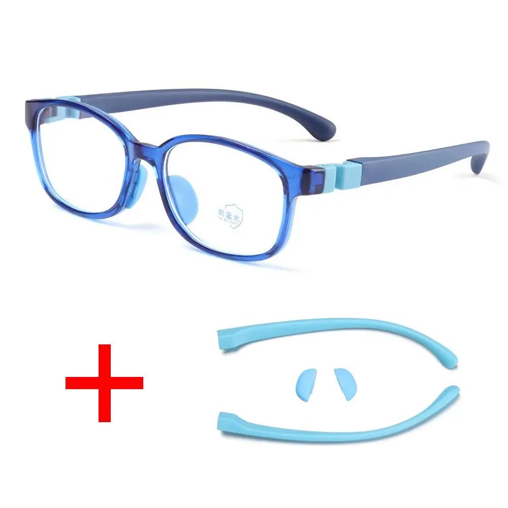 Anti Blue Light Glasses for Kids Boys Girls Silicone Soft Frame Eye Protection Eyewear Children Computer Games Eyeglasses