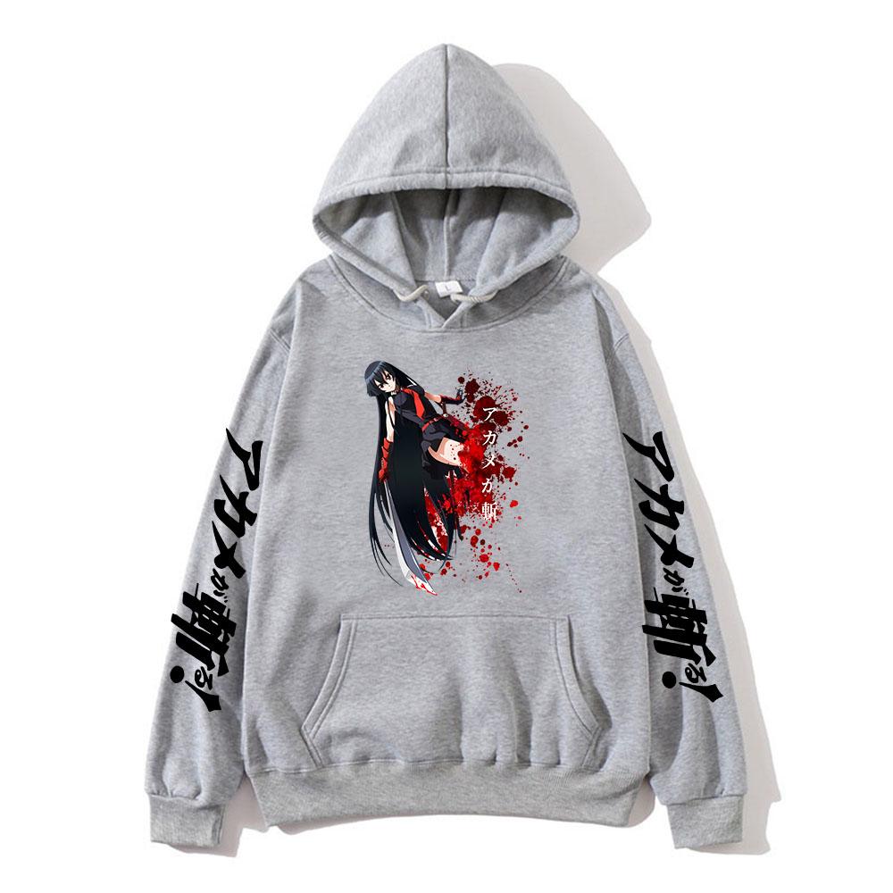 Anime Akame Ga Kill Print Hoodie For Men And Women Harajuku Pullover High Quality Classic Streetwear Classic Simple Long Sleeve