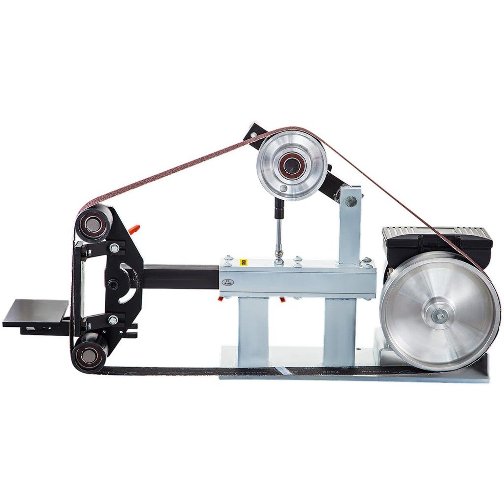 2Hp Belt Grinder Constant Speed 2 X 82 Inch Belt Disc Sander with 3 Grinding Wheel 110V Bench Sander 12 Inch Wheel and Flat Platen Tool Rest for Knife